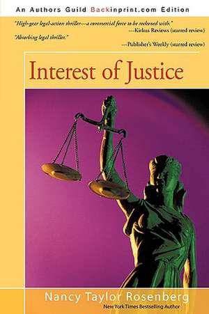 Interest of Justice de Nancy Taylor Rosenberg