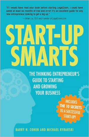 Start-Up Smarts de Barry H Cohen