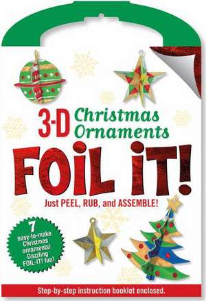 3-D Christmas Ornaments Foil It! Activity Kit de Peter Pauper Press Inc