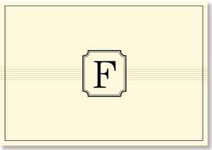 Monogram Note Cards 'f' (Stationery, Boxed Cards) de Peter Pauper Press Inc