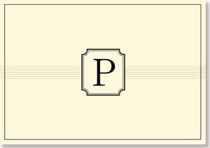 Monogram Note Cards 'p' (Stationery, Boxed Cards) de Peter Pauper Press Inc