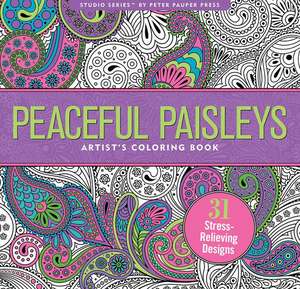 Peaceful Paisleys Adult Coloring Book (31 Stress-Relieving Designs) de Joy Ting