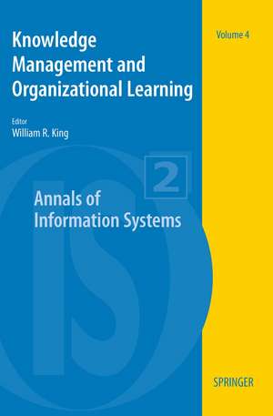 Knowledge Management and Organizational Learning de William R. King