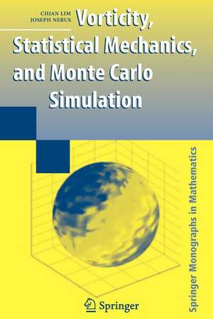 Vorticity, Statistical Mechanics, and Monte Carlo Simulation de Chjan Lim