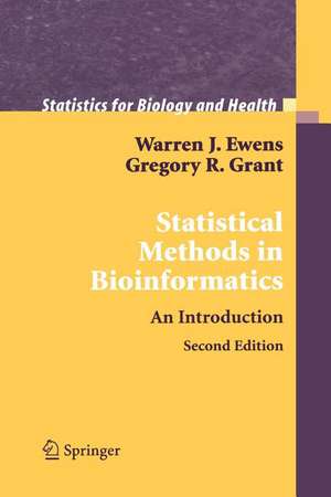 Statistical Methods in Bioinformatics: An Introduction de Warren J. Ewens