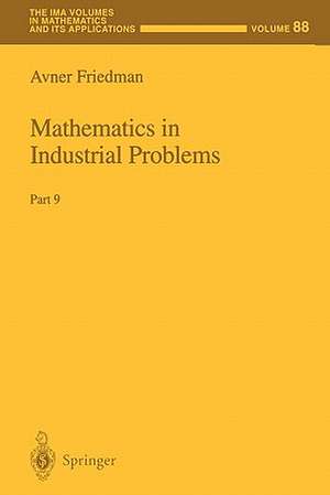 Mathematics in Industrial Problems: Part 9 de Avner Friedman