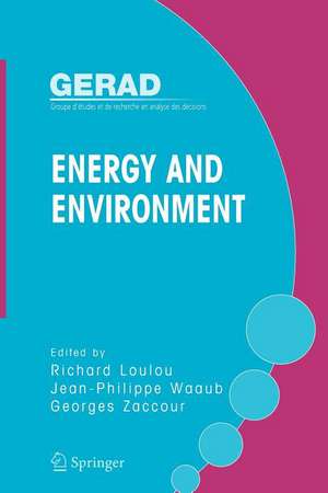 Energy and Environment de Richard Loulou