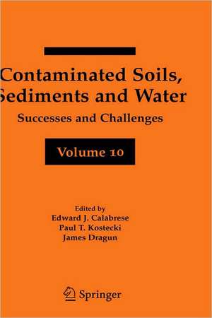 Contaminated Soils, Sediments and Water Volume 10: Successes and Challenges de Edward J. Calabrese