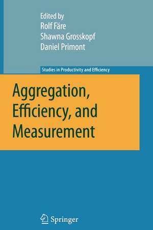 Aggregation, Efficiency, and Measurement de Rolf Färe