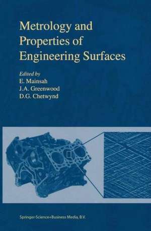 Metrology and Properties of Engineering Surfaces de E. Mainsah