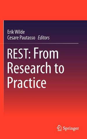 REST: From Research to Practice de Erik Wilde