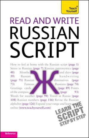 Read and Write Russian Script: Teach yourself de Daphne West