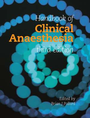 Handbook of Clinical Anaesthesia 3e