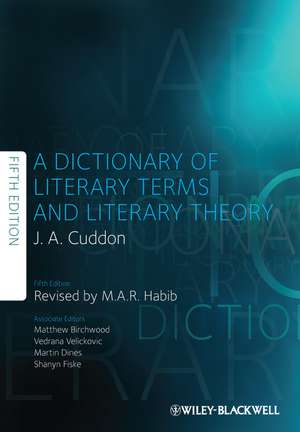 A Dictionary of Literary Terms and Literary Theory 5e de JA Cuddon