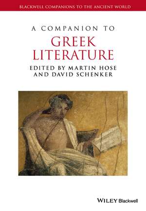 A Companion to Greek Literature de M HOSE