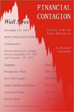 Financial Contagion: Lessons from the Great Depression de Richard Lewinsohn-Morus