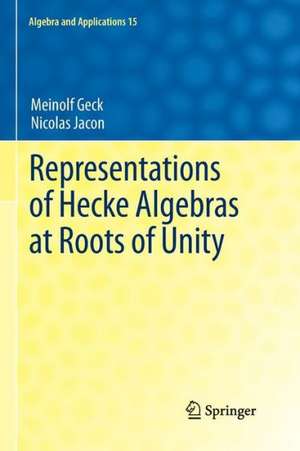 Representations of Hecke Algebras at Roots of Unity de Meinolf Geck