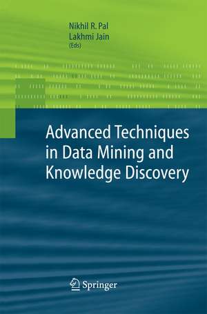 Advanced Techniques in Knowledge Discovery and Data Mining de Nikhil Pal