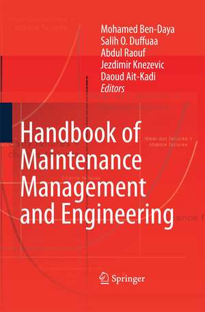 Handbook of Maintenance Management and Engineering de Mohamed Ben-Daya