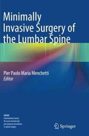 Minimally Invasive Surgery of the Lumbar Spine de Pier Paolo Maria Menchetti