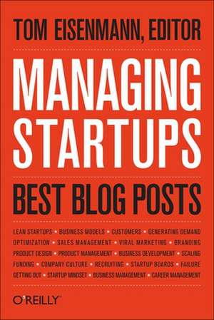 Managing Startups – Best Blog Posts de Thomas Eisenmann