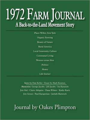 1972 Farm Journal de Oakes Plimpton