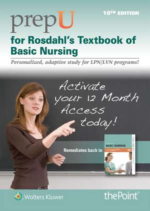 PrepU for Rosdahl's Textbook of Basic Nursing de Caroline Rosdahl RN, BSN, MA