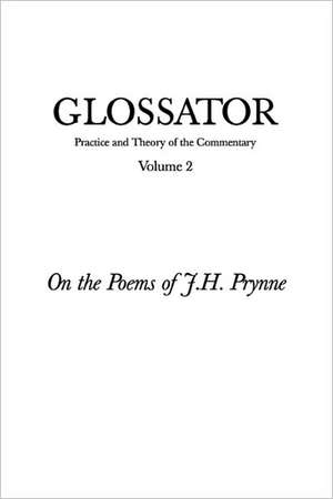 Glossator: On the Poems of J.H. Prynne de Ryan Dobran