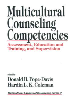 Multicultural Counseling Competencies: Assessment, Education and Training, and Supervision de Donald B. Pope-Davis