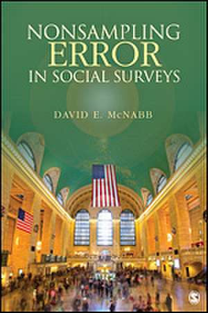 Nonsampling Error in Social Surveys de David E. McNabb