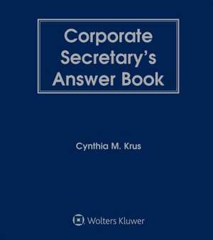 Corporate Secretary's Answer Book de Llp, Eversheds Sutherland