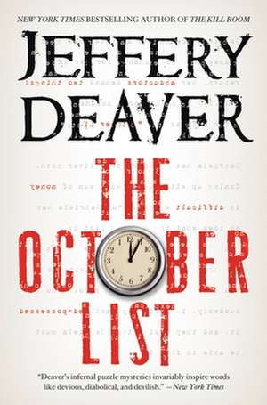 The October List de Jeffery Deaver