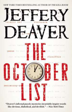 The October List de Jeffery Deaver