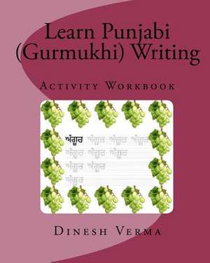 Learn Punjabi (Gurmukhi) Writing Activity Workbook de Dinesh C. Verma