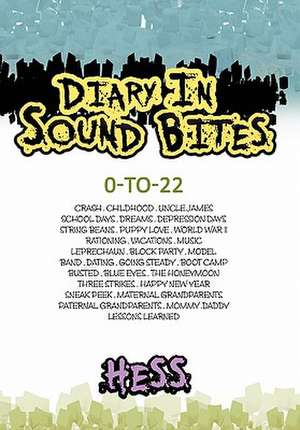 Diary in Sound Bites de Connie Hess