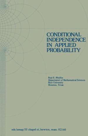 Conditional Independence in Applied Probability de P. E. Pfeiffer