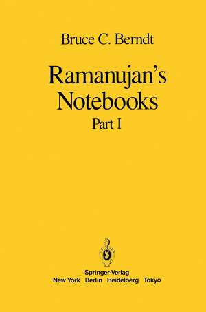 Ramanujan’s Notebooks: Part I de Bruce C. Berndt