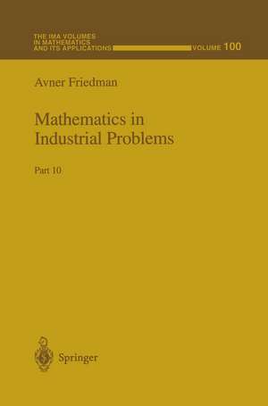 Mathematics in Industrial Problems: Part 10 de Avner Friedman