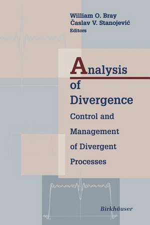 Analysis of Divergence: Control and Management of Divergent Processes de William Bray