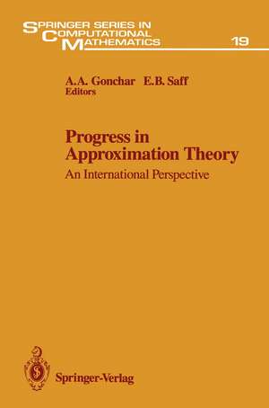 Progress in Approximation Theory: An International Perspective de A.A. Gonchar