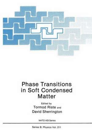 Phase Transitions in Soft Condensed Matter de Tormod Riste