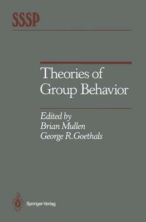 Theories of Group Behavior de Brian Mullen