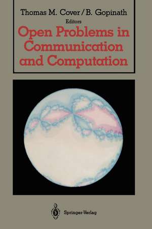 Open Problems in Communication and Computation de Thomas M. Cover