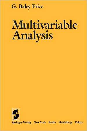 Multivariable Analysis de Griffith B. Price