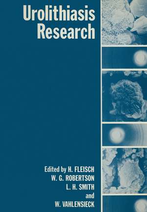 Urolithiasis Research de H. Fleisch