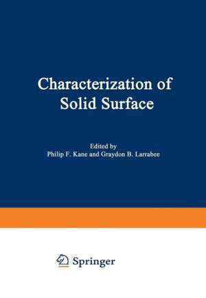 Characterization of Solid Surfaces de Philip F. Kane