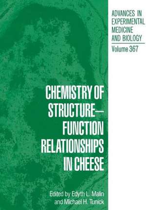 Chemistry of Structure-Function Relationships in Cheese de Edyth L. Malin