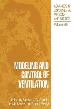 Modeling and Control of Ventilation de Stephen J. G. Semple