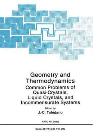 Geometry and Thermodynamics: Common Problems of Quasi-Crystals, Liquid Crystals, and Incommensurate Systems de J.C. Tolédano