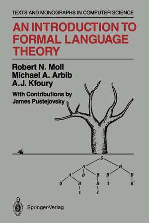 An Introduction to Formal Language Theory de James Pustejovsky